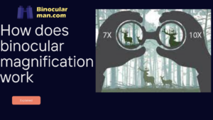 How does binocular magnification work